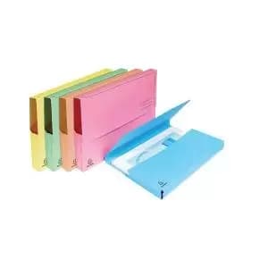 Image of Exacompta Super Documents Wallet A4 Pastel Assorted Pack of 18 47970E