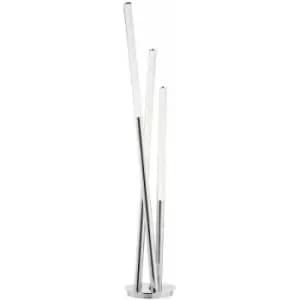 Image of Loops - Multi Arm LED Floor Lamp Chrome Modern Free Standing Tall Lounge Feature Light