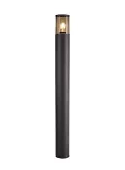 Image of 90cm Bollard Post Lamp 1 x E27, IP54, Anthracite, Smoked