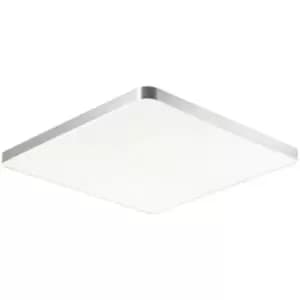 Image of Zumaline Sierra Square Integrated LED Panel, Silver, 4000K, 6000lm