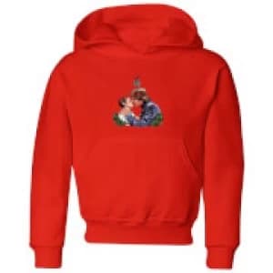 Image of Star Wars Mistletoe Kiss Kids Christmas Hoodie - Red - 11-12 Years
