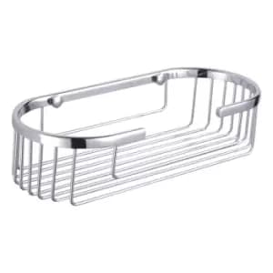 Image of Showerdrape Clasico Stainless Steel Oval Basket