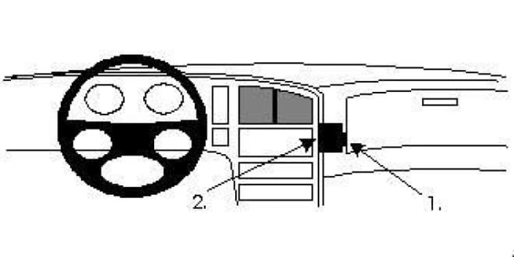 Image of Brodit ProClip NO for models wih