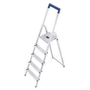 Image of Original Folding Aluminium Ladder 5 Non Slip Ribbed Steps