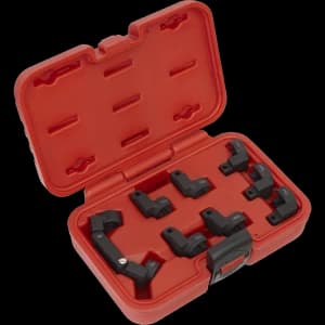 Image of Sealey 9 Piece 3/8" Drive Injector Pipe Socket Set 3/8"
