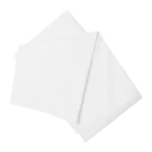 Image of Belledorm 200 Thread Count Cotton Percale Flat Sheet (Kingsize) (White)