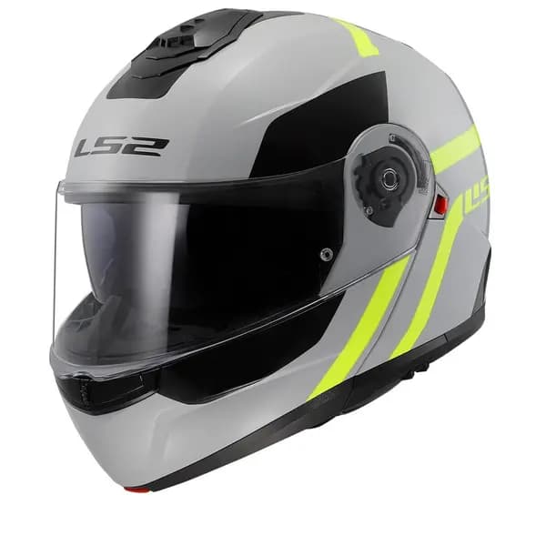 Image of LS2 FF908 STROBE II AUTOX Grey H-V Yellow-06 Modular Helmet Size XL