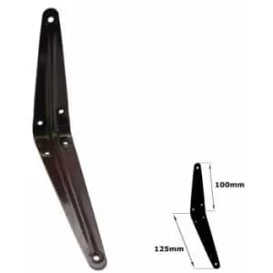 Image of Moderix - Shelf Brackets Brown London Pattern Metal For Shelving Constructions - Size 100x125mm - Pack of 20