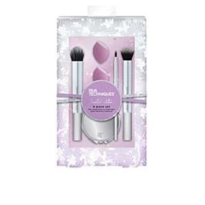 Image of Real Techniques Sparkle On-The-Go Makeup Brush Gift Set with Makeup Blender Beauty Sponge