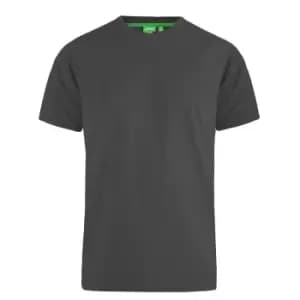 Image of Duke Mens Flyers-2 Crew Neck T-Shirt (L) (Charcoal Melange)