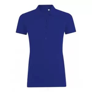 Image of SOLS Womens/Ladies Phoenix Short Sleeve Pique Polo Shirt (M) (Ultramarine)
