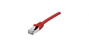 Image of Patch Cord RJ45 CAT.6a S/FTP LSZH Snagless Red - 0.15 M Full Copper