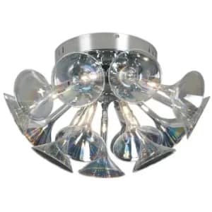 Image of Linea Verdace Sounds Semi Flush Light Chrome