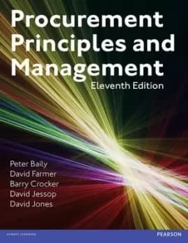 Image of Procurement principles and management by Peter J. H Baily