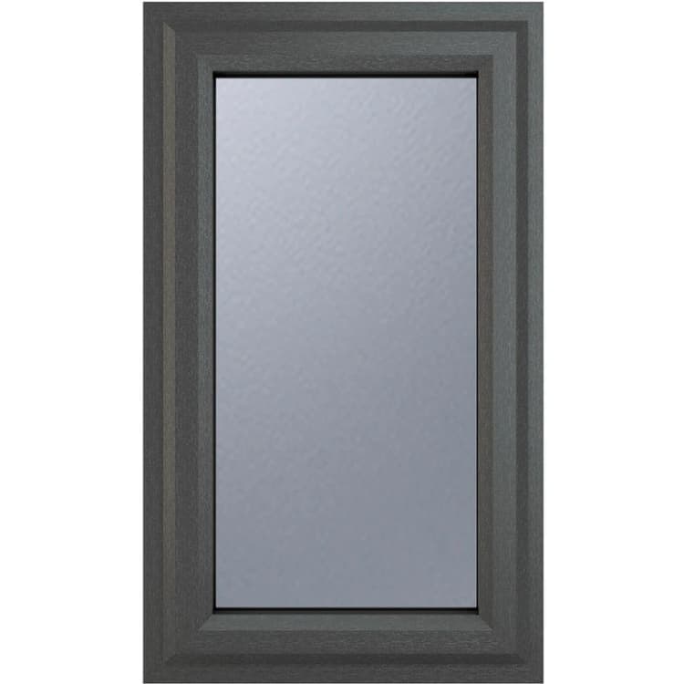 Image of Crystal Triple Glazed Window Grey/White Lh 610 X 1190Mm Obscure 4GWOTG6101190