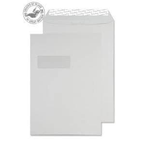 Image of Creative Colour Pocket PS Window Ice White 120gsm C4 324x229mm