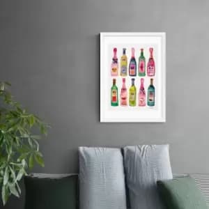 Image of East End Prints Champagne Print MultiColoured