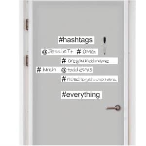 Image of Fine Decor Fine Decor Hashtag Wall Quote