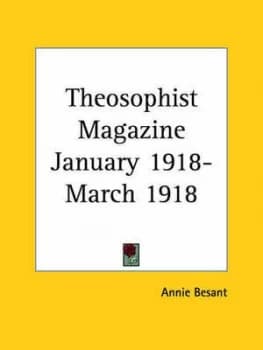 Image of Theosophist Magazine January 1918-March 1918 by Annie Wood Besant Book