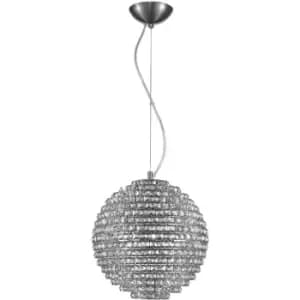Image of Impex Nord 5 Light Ceiling Fitting Polished Chrome with Clear Crystal CFH608241/L/CH