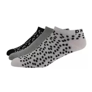 Image of DKNY Poppy Liner 3 Pack of Socks Womens - Multi