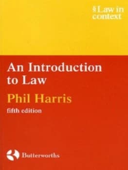 Image of An Introduction to Law by Phil Harris Book