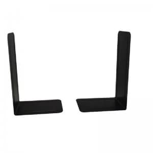 Image of Heavy Duty Metal Bookends 140mm Black (Pack of 2)