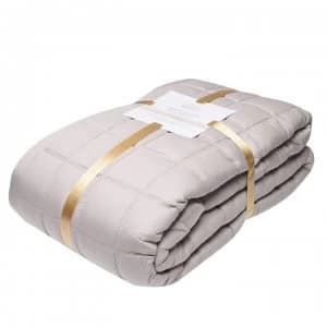 Image of Hotel Collection Kensington Bedspread - Silver