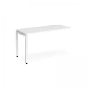 Image of Adapt add on unit single 1400mm x 600mm - white frame and white top