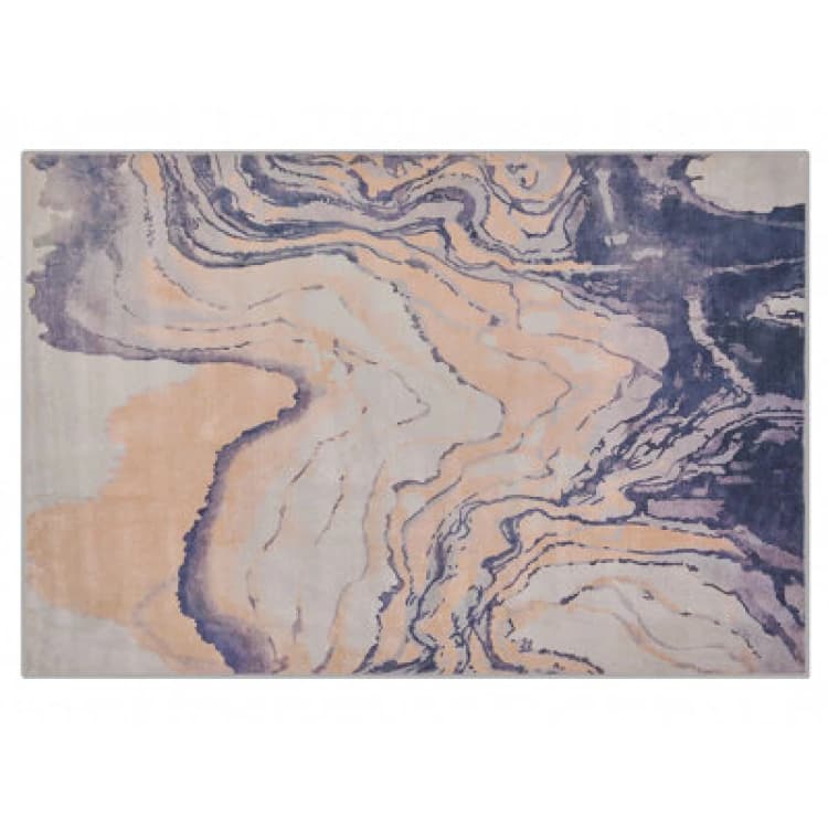 Image of Beliani Rug Gebze Blue 160 X 230 Cm