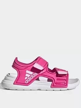 Image of adidas Sportswear Adidas Unisex Infant Altaswim, Pink/White, Size 5 Younger