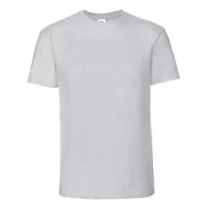 Image of Fruit Of The Loom Mens Ringspun Premium T-Shirt (4XL) (Heather Grey)