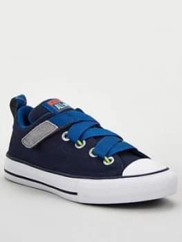 Image of Converse Chuck Taylor All Star Z-Street Ox Childrens Trainers - Navy, Size 10