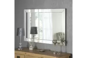 Image of Contemporary Angled Wall Mirror 120x80cm