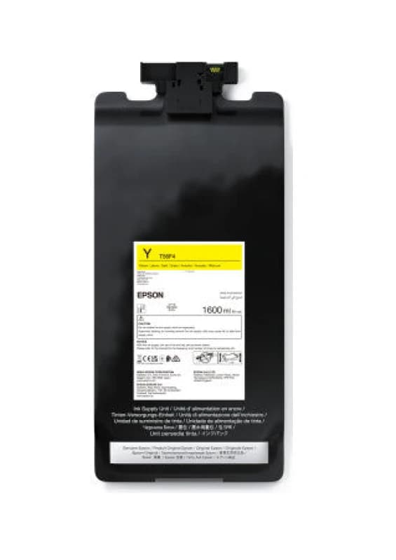 Image of Epson T56F4 Yellow Ink Cartridge - C13T56F400 (Original)