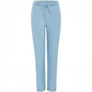 Image of Maison De Nimes Tencel Tie- Front Trouser - Light Blue