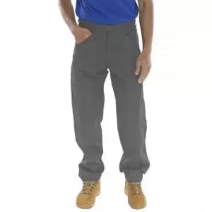 Image of B-Click Workwear Grey Action Work Trousers 40 Regular NWT7009-40R