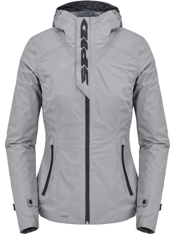 Image of Spidi Rain Hoodie Lady Jacket Grey Size S