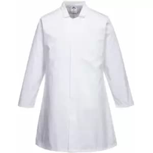 Image of Portwest - 2202 - White Mens Food Industry Coat/overcoat, One Pocket sz 4XL Regular - White