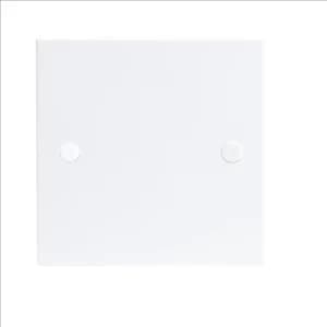 Image of KnightsBridge White 1G Blanking Plate Electric Wall Switch Box