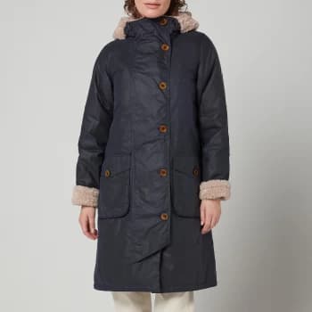 Image of Barbour Womens Peregrine Wax Jacket - Royal Navy - UK 12