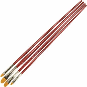 Image of Synthetic Filbert Brushes (Set of 4) - Major Brushes