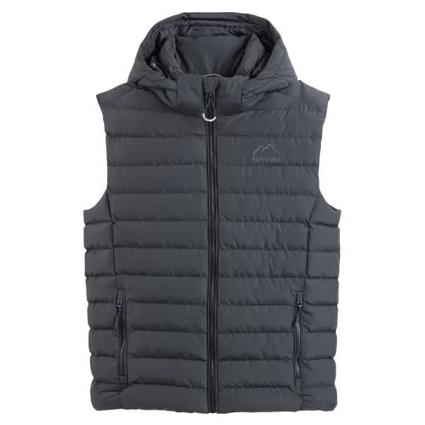 Image of Quilted Hooded Padded Gilet