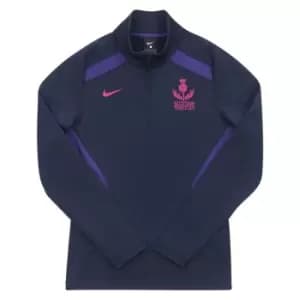 Image of Nike Scottish Thistles Netball quarter Zip Midlayer - Blue