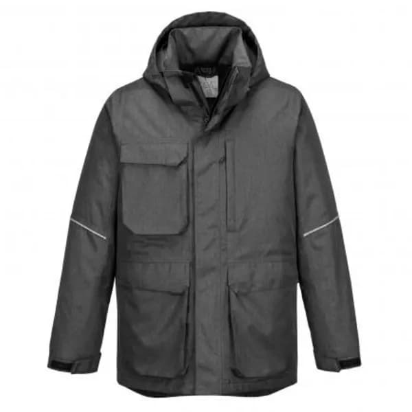 Image of Portwest KX3 Mens Parka Jacket KX360GMRXXXL Colour: Grey Marl
