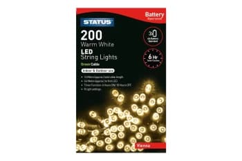 Image of Status Vienna 200 LED String Lights - Warm White, 16.3m