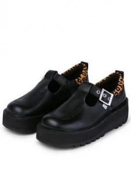 Image of Kickers Kick Stack T-Bar Flat Shoe