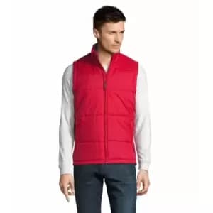 Image of SOLS Warm Unisex Padded Bodywarmer Jacket (S) (Red)