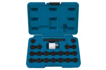 Image of Laser Tools 6232 Wheel Nut Key Set - Audi 22pc