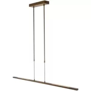 Image of Sienna Lighting - Sienna Zelena LED Integrated Pendant Ceiling Light Light Bronze Brushed, Plastic Matt